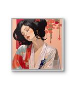 Elisabeth Mione - Geisha, Antiek en Kunst, Kunst | Schilderijen | Modern