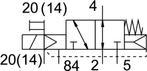 Festo 3/2 NO Monostabiele Lucht Magneetventiel Flens, Verzenden, Nieuw