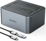 ORICO Dubbel HDD Dockingstation, USB 3.2 Gen 2, Aluminium..., Computers en Software, Geheugenkaartlezers, Nieuw, Verzenden