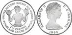 10 Crowns 1985 Turks Caicos Inseln 'jahr der Frau' zilver