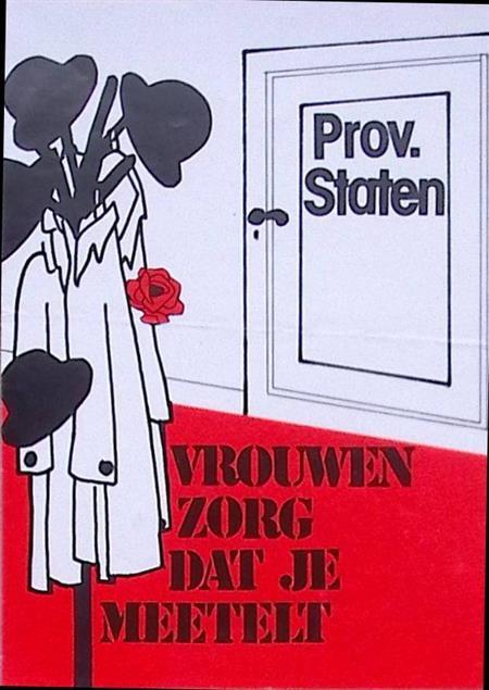 Vrouwen Stem pvda bij de prov. Staten (lijst optie, Posters), Verzamelen, Posters, Nieuw, Overige onderwerpen, Met lijst, Verzenden