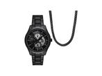 Armani Exchange AX7160SET Heren Horloge - Zwart, Verzenden, Nieuw