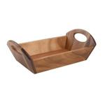 Woodware acaciahouten broodschaal met handvatten |, Verzenden, Nieuw in verpakking
