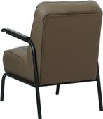Bruine leren industriële retro stoel - Hermes Leer Lever (br, Huis en Inrichting, Fauteuils, Nieuw, Ophalen of Verzenden, 50 tot 75 cm