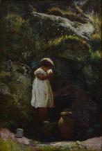 Europese school (XIX) - Enfant à la source.