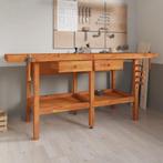 vidaXL Werkbank met lades en bankschroeven 192x62x83 cm, Doe-het-zelf en Verbouw, Verzenden, Nieuw