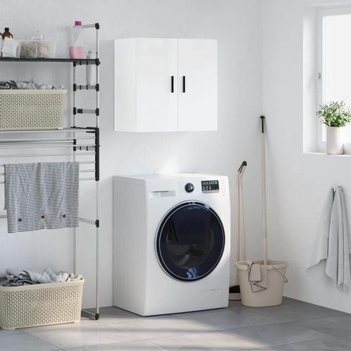 vidaXL Wandkast 60x31x60 cm bewerkt hout hoogglans wit, Huis en Inrichting, Kasten | Overige, Nieuw, Verzenden
