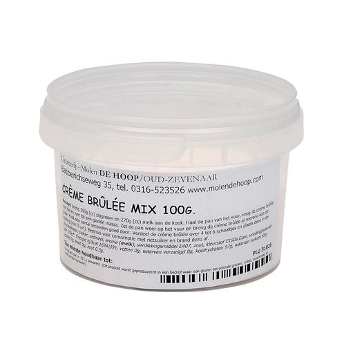 Molen de Hoop Creme Brulee Mix 100g, Hobby en Vrije tijd, Taarten en Cupcakes maken, Nieuw, Verzenden