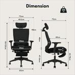 Ergonomische Bureaustoel -  Office Chair - Gamestoel - Volwa, Verzenden, Nieuw