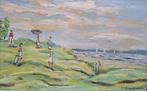 Georges Yoldjoglou (1933) - ** No Reserve ** Golfspelers, Antiek en Kunst, Kunst | Schilderijen | Klassiek
