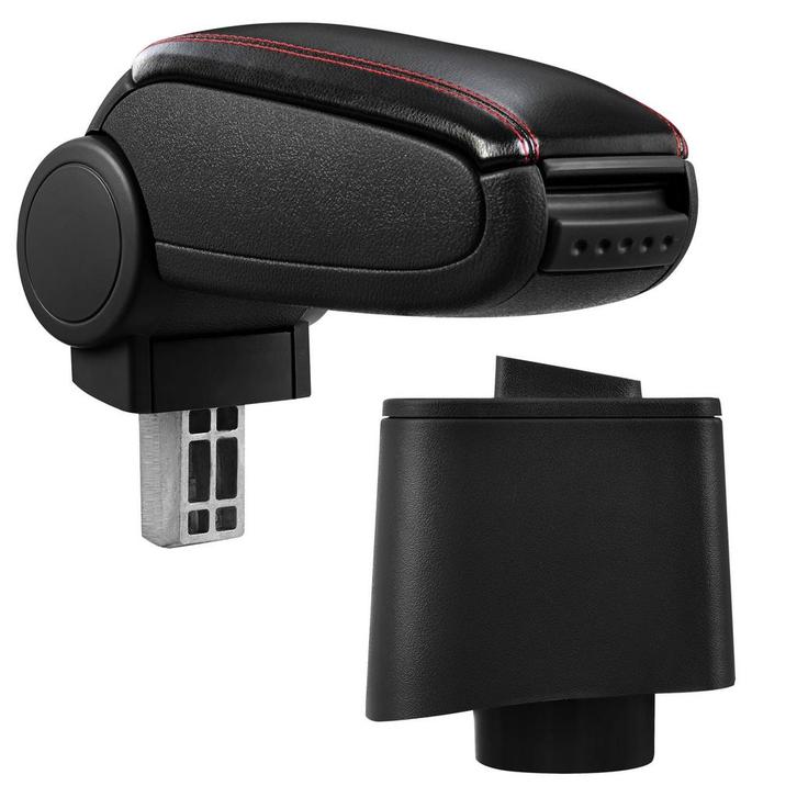 Armsteun VW Polo V 6R vf 2009 kunstleer zwart rood stiksel, Auto diversen, Auto-accessoires, Verzenden