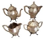 Theeservies (4) - .800 zilver, Antiek en Kunst