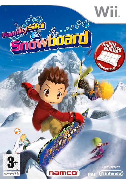 Family Ski & Snowboard-Standaard (Wii) Gebruikt, Spelcomputers en Games, Games | Nintendo Wii, Zo goed als nieuw, Ophalen of Verzenden