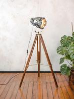 Fargo - Theaterlamp - Aluminium, Hout - Vloerlamp, Tripod