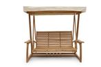 Teak Schommelbank | Zitting 150 breed | 3 Persoons | Met, Verzenden, Nieuw