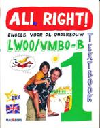 All Right! versie 1 en 2 Methode engels Middelbare school, Ophalen of Verzenden, Zo goed als nieuw, VMBO, Engels