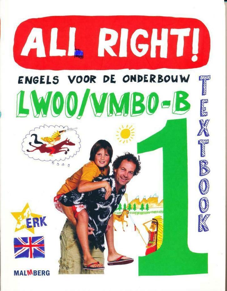 All Right! versie 1 en 2 Methode engels Middelbare school, Boeken, Schoolboeken, Zo goed als nieuw, VMBO, Engels, Ophalen of Verzenden