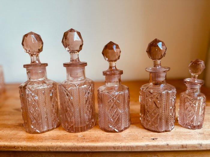 Art Deco Toiletset (9) - Glas - Toiletset, Antiek en Kunst, Curiosa en Brocante