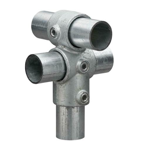 Buiskoppeling Combinatiekoppeling Ø 48,3 mm Zink, Doe-het-zelf en Verbouw, IJzerwaren en Bevestigingsmiddelen, Nieuw, Verzenden