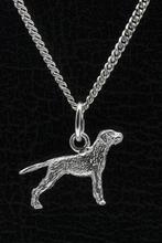 Zilveren Griffon korthals met staart ketting hanger - klein, Verzenden, Nieuw