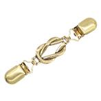 Fako Bijoux® - Vestsluiting - Vestclip - Knoop - Goudkleurig, Verzenden, Nieuw