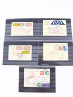 Nederland - Zeppelin - post, 5 verschillende, Gestempeld