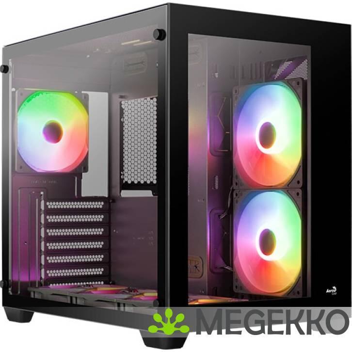 Aerocool Dryft Midi Tower Zwart, Computers en Software, Computerbehuizingen, Nieuw, Verzenden