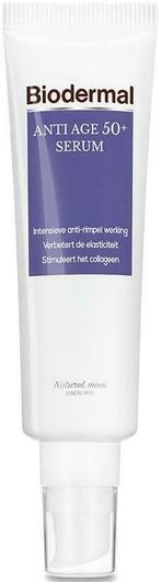 BIODERMAL ANTI-AGE 50+ SERUM GEZICHTSSERUM TUBE 30 ML, Sieraden, Tassen en Uiterlijk, Uiterlijk | Gezichtsverzorging, Verzenden