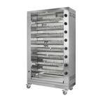 GGM Gastro | Kippengrill op gas - 47,6kW - met 8 spiesen |, Verzenden