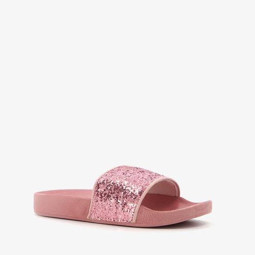 Meisjes badslippers roze met glitters maat 32, Kleding | Dames, Schoenen, Nieuw, Verzenden