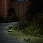 vidaXL Grondlampen 12 st solar met grondpennen warmwit, Zonne-energie, Kunststof, Verzenden, Nieuw