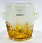 Venini - Vaas - Vetro Ambra e Bianco lattico – Murano,, Antiek en Kunst