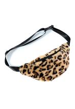 Teddy Panterprint Heuptasje Fanny Pack Pluche Luipaardprint, Ophalen of Verzenden, Nieuw, Bruin, Overige typen