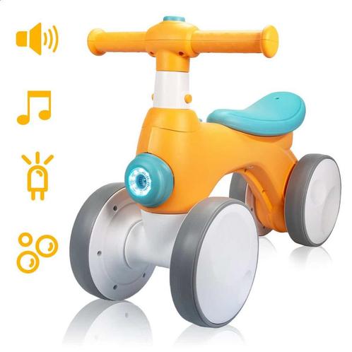 Velaryon Loopfiets 1 jaar - Oranje - Driewieler - Met, Kinderen en Baby's, Speelgoed | Buiten | Voertuigen en Loopfietsen, Zo goed als nieuw
