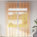 vidaXL Gordijnen voile met doorvoertules 2 st 140x300 cm, Verzenden, Nieuw