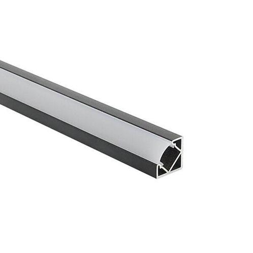 Hoek profiel voor LED strip 12mm 2 meter Inclusief afdek, Huis en Inrichting, Lampen | Overige, Ophalen of Verzenden