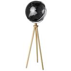 Staande Wereldbol SPUTNIK Zwart 43cm, Nieuw