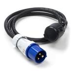 CEE verloopkabel | Q-link | 1.5 meter, Doe-het-zelf en Verbouw, Elektra en Kabels, Verzenden, Nieuw