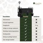 EasLife Bolderkar opvouwbare bolderwagen met regen hoes -, Caravans en Kamperen, Ophalen of Verzenden, Nieuw
