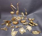 Beeldje - Figurines en laiton (20) - Verguld messing