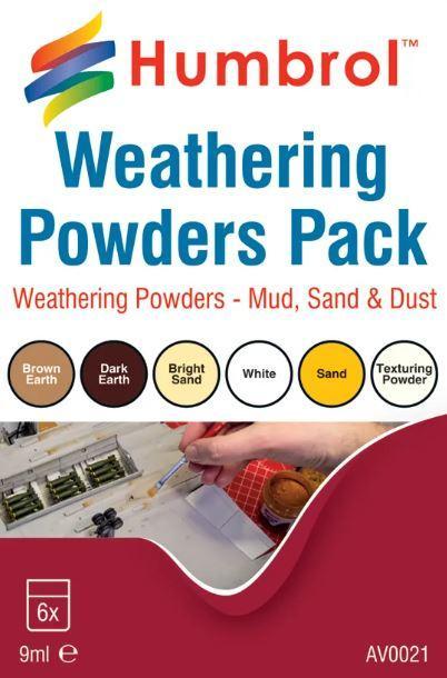 Humbrol - Weathering Powder Mixed Pack - 6 X 9 Ml (4/22), Hobby en Vrije tijd, Modelbouw | Overige, 1:50 tot 1:144, Nieuw