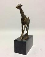 sculptuur, bronzen beeld van een giraf - 16 cm - Brons