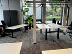 Kantoorinrichting Met Refurbished Duo Zit Sta Bureaus, Huis en Inrichting, Verzenden, In hoogte verstelbaar, Zo goed als nieuw