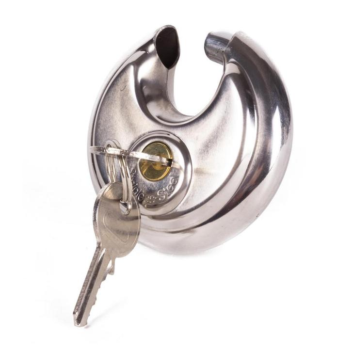 Stahlex Discus slot - roestvrij staal - Ø 70 mm - 2 sleut.., Auto diversen, Aanhangwagen-onderdelen, Nieuw, Ophalen of Verzenden