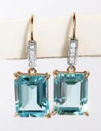 Zonder Minimumprijs - Oorbellen - 14 karaat Geel goud Topaas, Nieuw