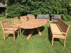 Groot assortiment teak houten tuinmeubelen, nieuw & gebruikt