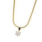 Hanger - 14 karaat Geel goud - 0.15ct. tw. Diamant