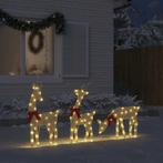 vidaXL Kerstdecoratie rendier 3 st 90 LEDs warmwit, Verzenden, Nieuw