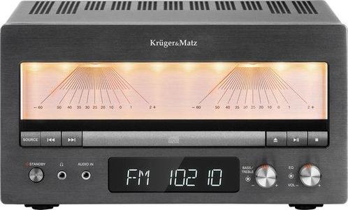 Krüger&Matz KM1995-A Klasse A versterker met DAB+, USB, Blu, Audio, Tv en Foto, Versterkers en Receivers, Nieuw, Verzenden