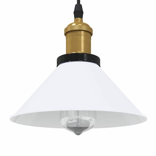 vidaXL Hanglamp in hoogte verstelbaar E27 Ø22 cm metaal, Huis en Inrichting, Lampen | Overige, Nieuw, Verzenden
